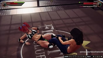 Polly vs samantha nf3d female kinky battle