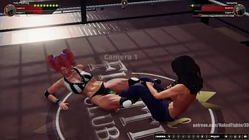 Polly vs samantha nf3d female kinky battle