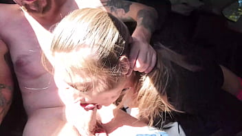 Rough anal sex during the cab ride