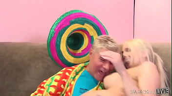 Christie tastes her pussy