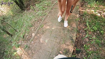 Vlog ends with risky quickie blowjob in public park
