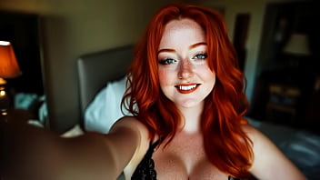 Red hair chick selfie