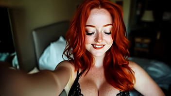 Red hair chick selfie