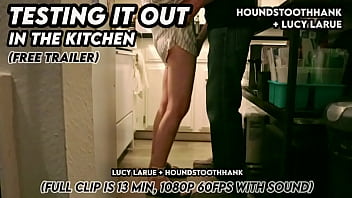 Testing it out in the kitchen