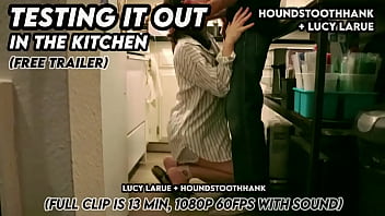 Testing it out in the kitchen