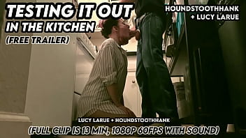 Testing it out in the kitchen