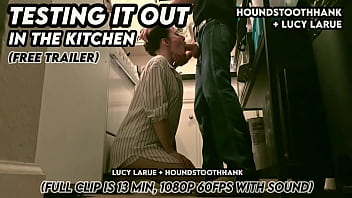 Testing it out in the kitchen