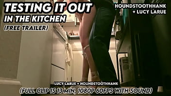 Testing it out in the kitchen