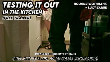 Testing it out in the kitchen