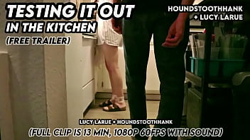 Testing it out in the kitchen