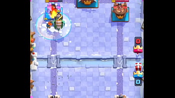 Me cojo a mi rival en clash royale con cementerio y hielo*se rinde*