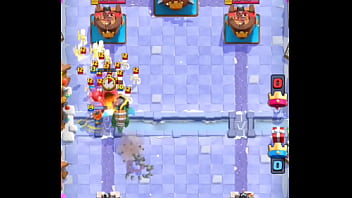 Me cojo a mi rival en clash royale con cementerio y hielo*se rinde*