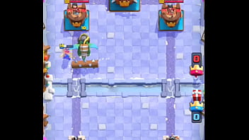 Me cojo a mi rival en clash royale con cementerio y hielo*se rinde*