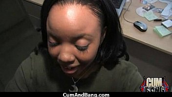 Real ebony babe getting hard core group making out 9