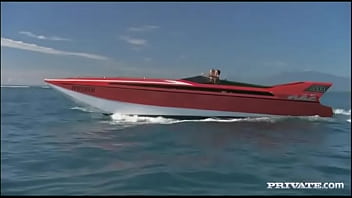 Yasmine gold masturbates while having her asshole drilled on a beach