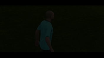 Jogando efootball e batendo uma para minha prima safada