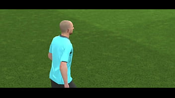 Jogando efootball e batendo uma para minha prima safada