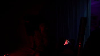 Latina masturbating at home