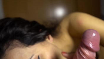 Bitch makes a footjob