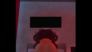 Banging thick curly hair girl on roblox