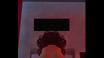 Banging thick curly hair girl on roblox