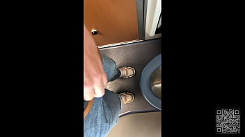 Crazy risky handjob in the train and leave a surprise on the seat p