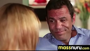 Lucky client gets a full service massage 9