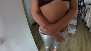 Milfycalla very shiny leggins and a lot of cum on new puffy downjacket for my impotent husband 171 preview