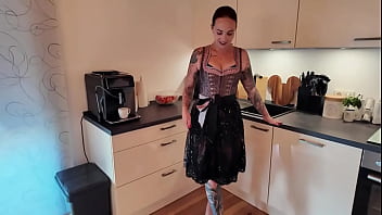 Fingering my pussy in a dirndl