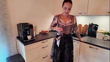 Fingering my pussy in a dirndl