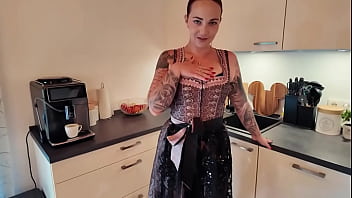 Fingering my pussy in a dirndl