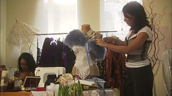 August gets her pussy fucked on the stairs