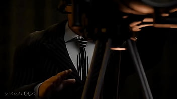 Receive her treatment before the photo shoot