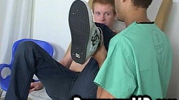 Hot Hunk Doctor Jerks Sexy Ginger Twinks Cock Off thumbnail