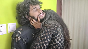 Horny indian college girl comes to private room to fun with her boyfriend