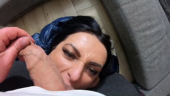 A lot of cum on my down jackets while wearing long boots and sexy clothes 212 previewi received several jackets i alre