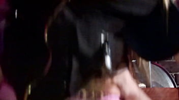 She bends over to take one while sucking the other and does well in the end by letting