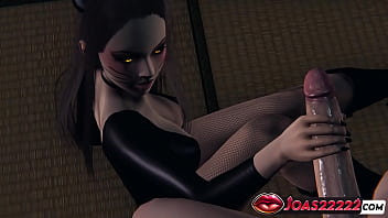Halloween 3d Hentai – Black Cat Latex Girl Handjob Stimulation Blowjob & Pov Deepthroat Mouth Fuck With Sperm Explosion In Honey Select 2 thumbnail