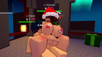 Breeding with a christmas girl on a high place