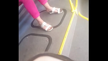 Mature candid foot play