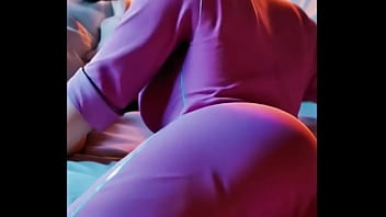 Mavis slips into her red pajamas her gothic charm glowing even in the quiet of the night the vampire princess shows a softer tempting side hidden away from the castle walls…