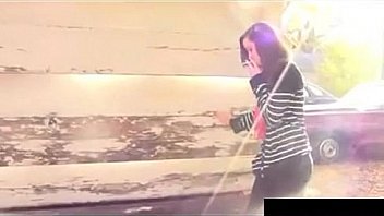 Smoking outside free amateur porn video