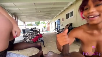 Fiery redhead jenna foxx & sultry cherie deville conquer ray black’s massive cock in a wild ride