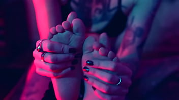 Small feet tickling submission