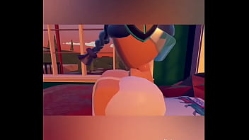 Recroom Bunny Deepthroats And Rides Cock thumbnail