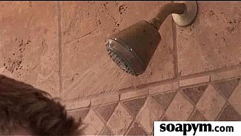 Babe gives erotic soapy massage 6