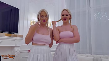 Hot blondes greta foss & vera jarw are milking mr texas's thick cock