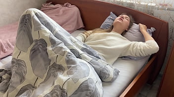 Caressing her pussy early in the morning homemade orgasm loud moans