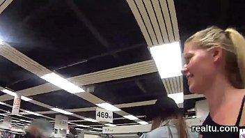 Glamorous czech teenie gets seduced in the supermarket and reamed in pov