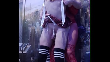 Brunette with a big ass fucks a hot student in the ass